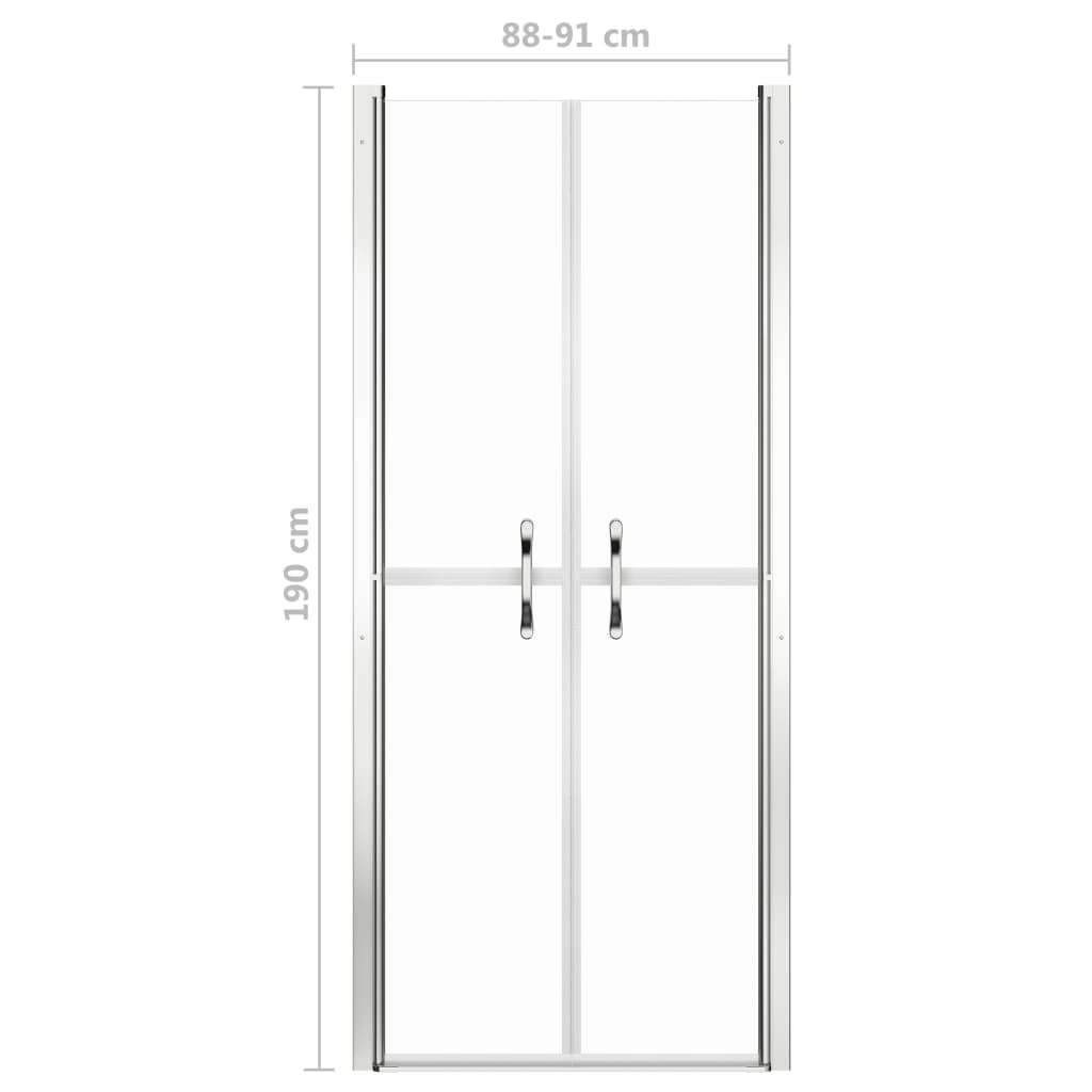VidaXL Vrata za tu&amp;scaron;-kabinu prozirna ESG 91 x 190 cm Slike