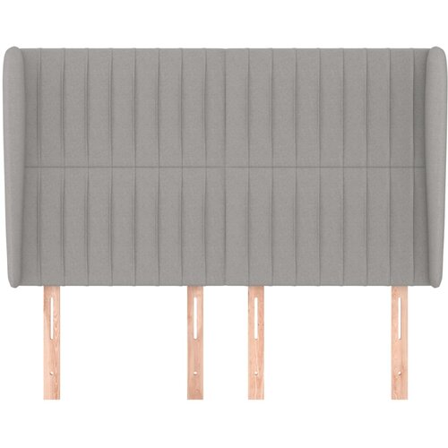  Uzglavlje s u&amp;scaron;ima svjetlosivo 147x23x118/128 cm od tkanine Slike