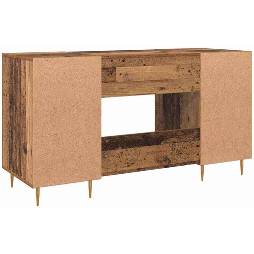  Stol s policom Staro drvo 140 x 50 x 75 cm Konstruirano drvo Slike