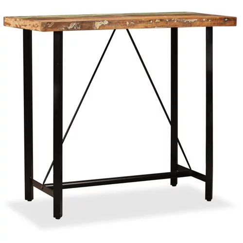  Barska miza iz trdnega predelanega lesa 120x60x107 cm