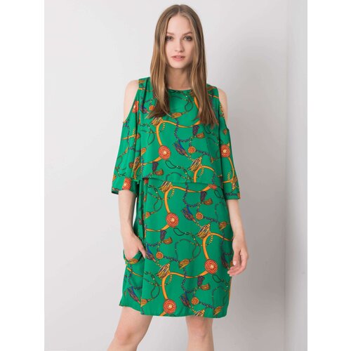 RUE PARIS Dress-CHA-SK-0633.18P-green Slike