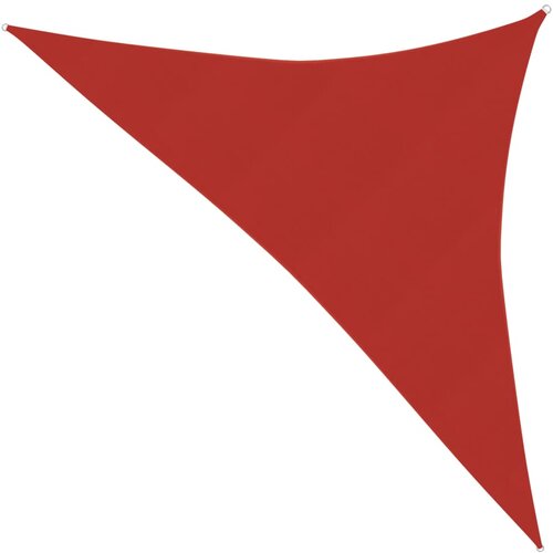 VidaXL Senčno jadro 160 g/m&amp;sup2; rdeče 3,5x3,5x4,9 m HDPE Slike