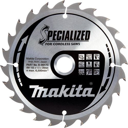 Makita rezni list za drvo SPECIALIZED TCT 165x20mm 24z B-09173 Cijene