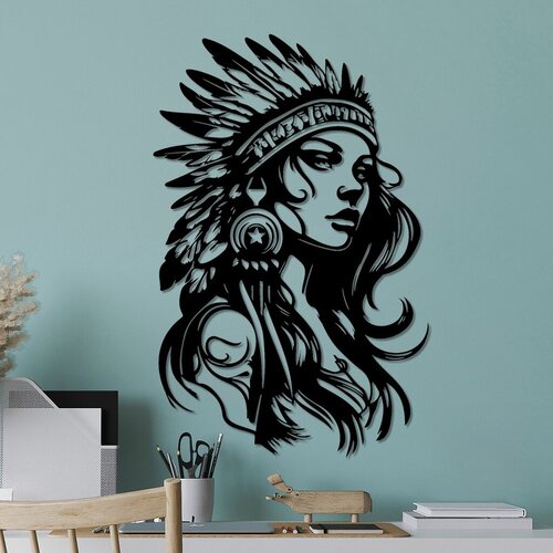 Wallity Zidna dekoracija Native, 35 x 56 cm, Crna Cijene