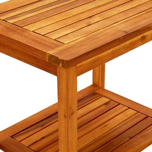  Stolić za kavu 50 x 35 x 45 cm od masivnog bagremovog drva Slike