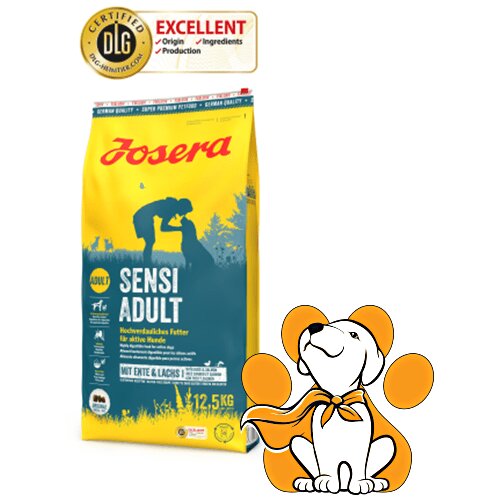 Josera sensi Adult 12.5kg, Kompletna Dehidrirana Hrana za Digestivnu Toleranciju Slike