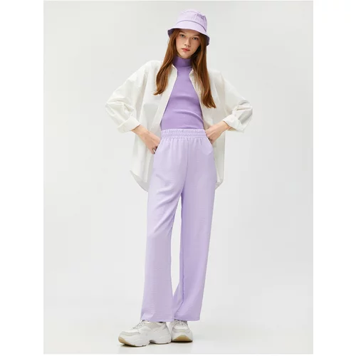 Koton The Wide Leg Trousers have an elasticated waist and relaxed fit.