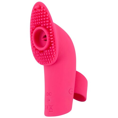 Sweet Smile Licking and Pulsating Finger Stimulator Pink Cene
