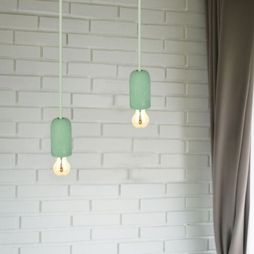  Strujni kabl 1xE27/60W/230V beton/zelena Slike