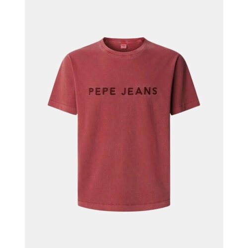 PepeJeans Majice s kratkimi rokavi PM5010162 MEYER TEE Rdeča Cene