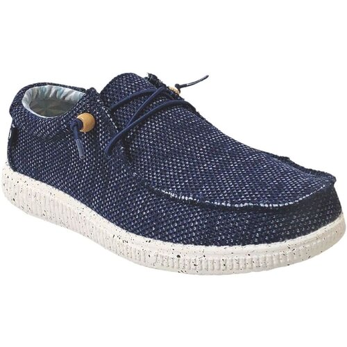 Pitas Mokasini Wallabi knitted Modra Cene