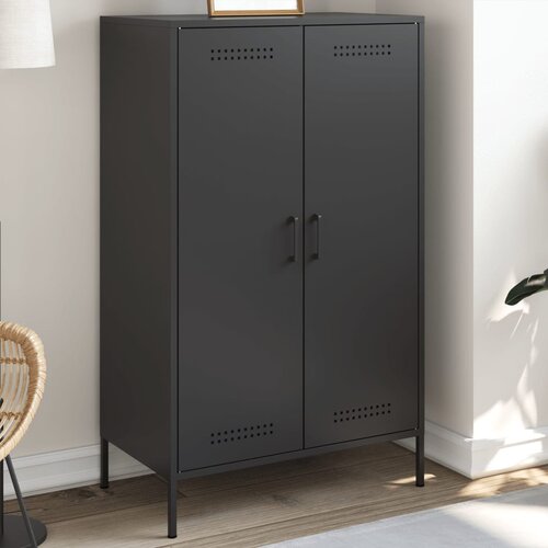 Furnova Visoka omara črna 68x39x113 cm jeklo, (21954948) Cene