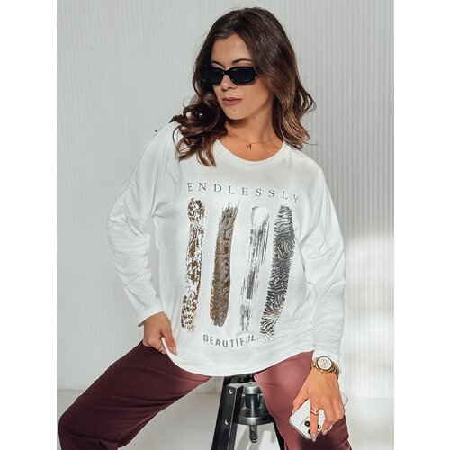 DStreet Bluzka damska oversize MODEZINE biała Slike