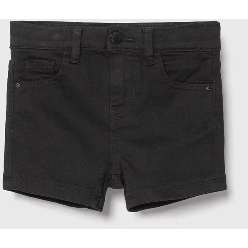 Guess Otroške kratke hlače iz jeansa črna barva