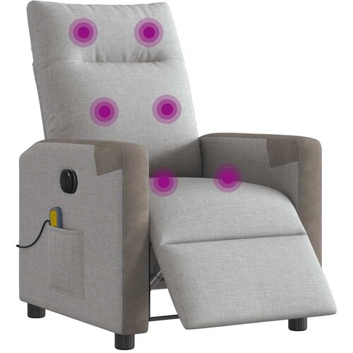 Maison Chic Električni masažni naslanjač - Relax naslanjač sivo blago, (22134700) Cene