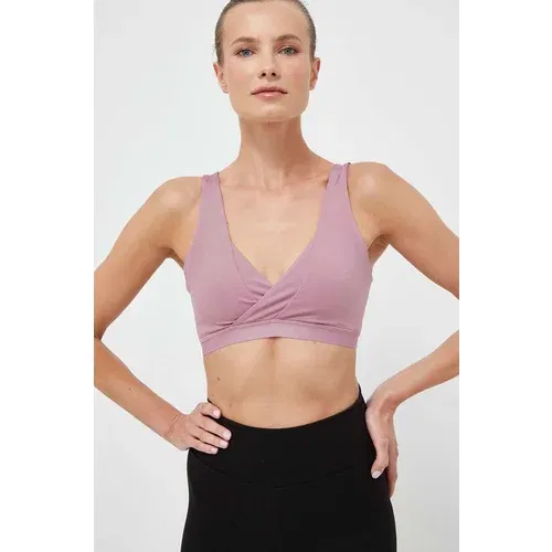 Adidas Športni nedrček za dojenje Yoga Essentials roza barva