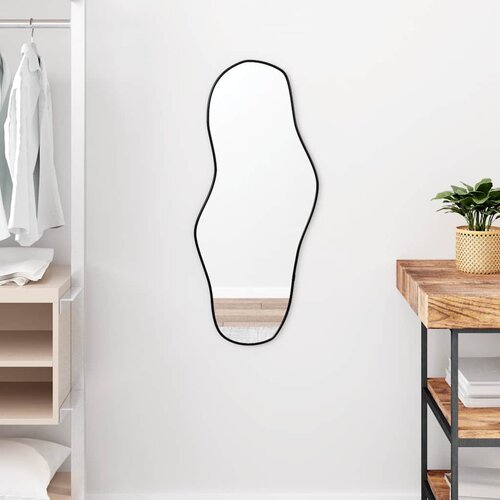  Zidno ogledalo crna 80x35 cm Cijene