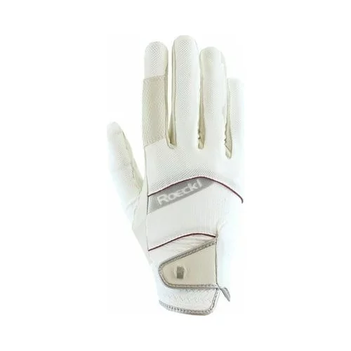 Roeckl Jahalne rokavice "MILLERO", white - 6.5