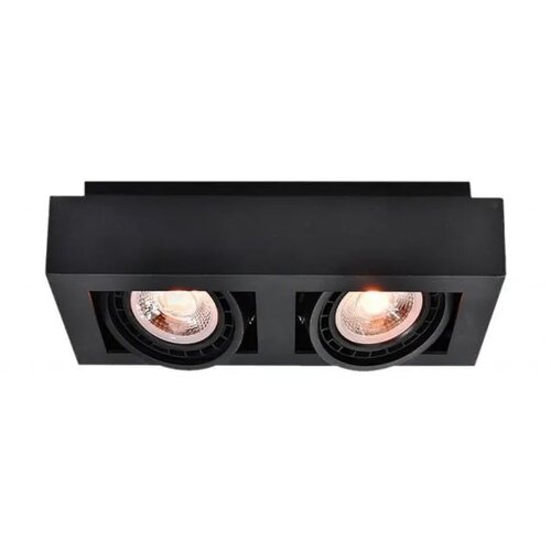 Gtv Crna stropna svjetiljka s metalnim sjenilom 34x18,5 cm Loid – Cene