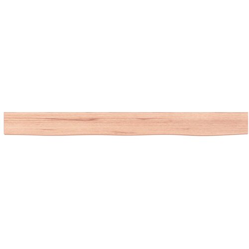  Zidna polica svjetlosmeđa 100x10x4 cm od obrađene hrastovine Slike