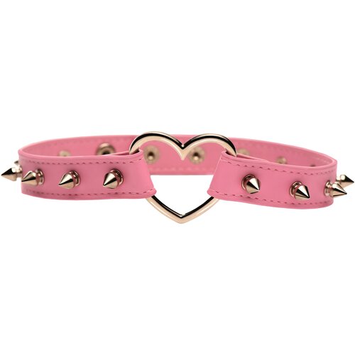 Master Series Spiked Heart Choker Pink Cijene