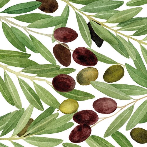 PPD Olives & White Napkin - 33 x 33 cm Cene