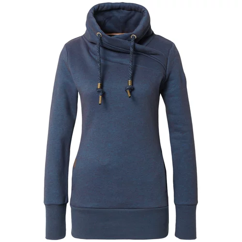 Ragwear Sweater majica 'NESKA' crno plava / kestenjasto smeđa