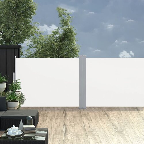 vidaXL Zložljiva stranska tenda krem 120x1000 cm, (20729062) Cene