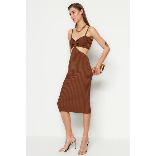 Trendyol Dress - Brown - Bodycon Slike