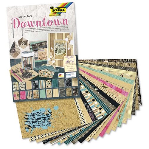  Dekorativni papir Folia Downtown 24 x 34 cm / 20 listova (Folia blok) Cijene