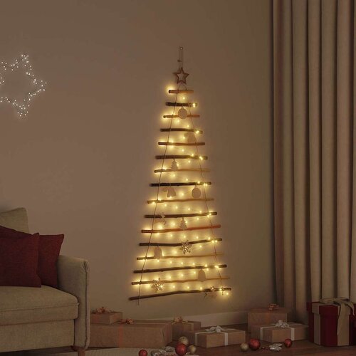 vidaXL Božićno drvce s 80 LED svjetlima Prirodna 150 cm Masivni jasen Cijene
