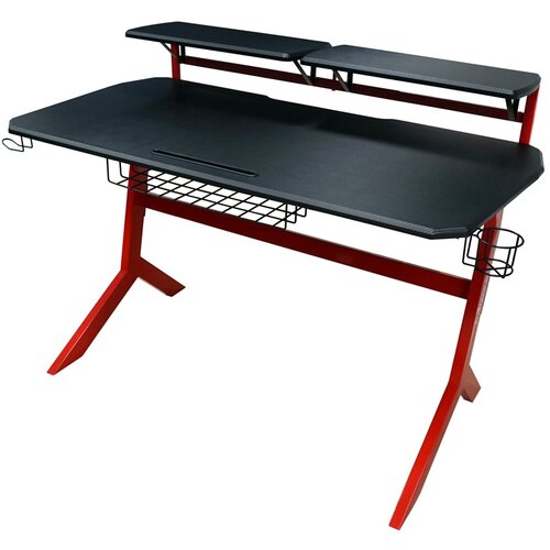  GAMING STO LC-GD-1R Gaming Desk Black/Red Cene