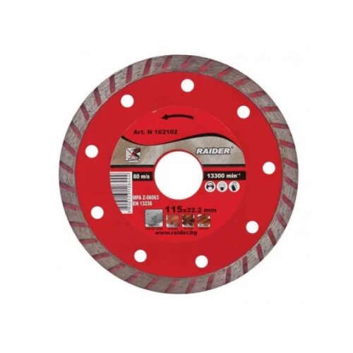 Euromaster Co.ltd Ploca RD-DD05 za secenje dijamantska 115*22.2mm 162102 Cene