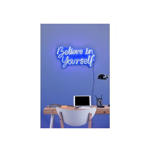 WALLXPERT dekorativna plastična led rasveta believe in yourself blue Slike