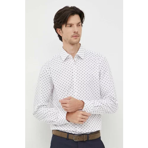 Boss Košulja za muškarce, boja: bijela, regular, s klasičnim ovratnikom