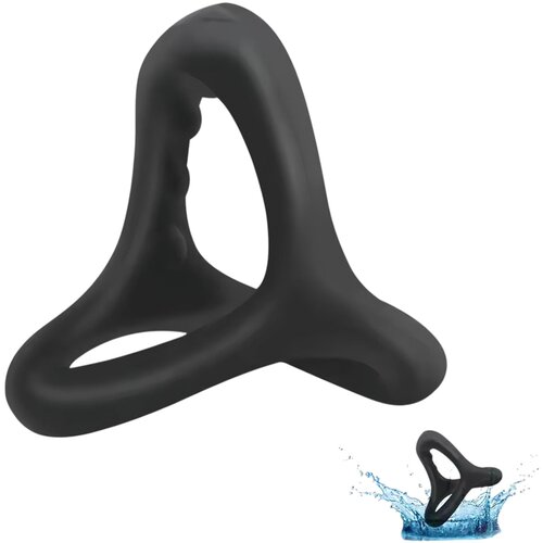  Prsten za penis i testise s točkastom površinom (crni) Cijene