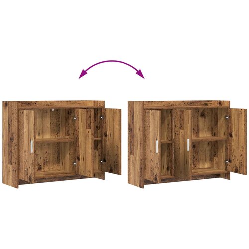  Kreveta Staro drvo 98,5 x 33 x 80 cm Konstruirano drvo Slike