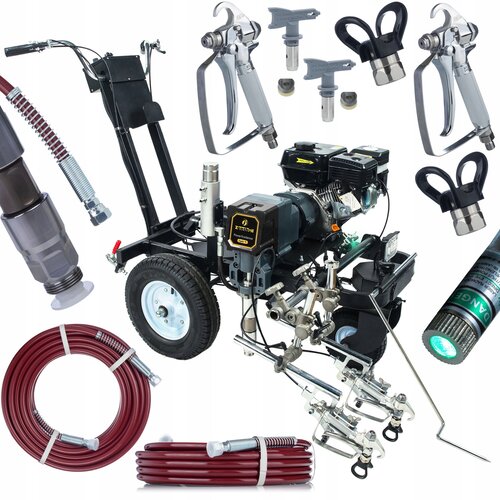 Rosfix Cestni Označevalec Powerxcellence Ignis V &ndash; Bencinski 7P, 23 Mpa, 5 L/Min, 2 Pi&scaron;toli, 2 Cevi 15 M, Elektronski Nadzor Tlaka, (5000212325) Cene