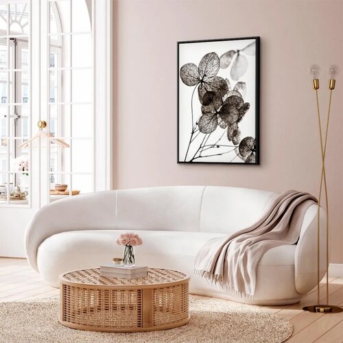  Slika - Transparent Clover (1 Part) Vertical 40x60 U crnom drvenom okviru Slike