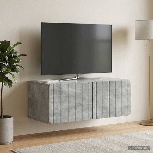  ormar za zid 78,5 x 41 x 30 cm Betonska siva Slike