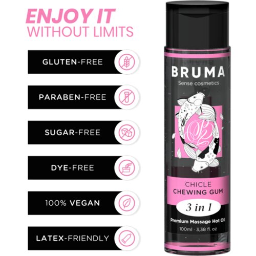 Bruma masažno olje hot oil chewing gum 3in1 Slike