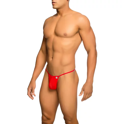 MOB Sheer T-Back Thong Red L/XL