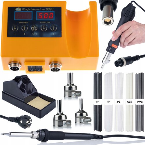 Rosfix ORANGE HUSKY OH660 ELEKTRIČNA SPAJKALNA POSTAJA 2-V-1 (HOT-AIR IN 900M) + PROWELDER KIT MINI (5 VEZAV), (21746552) Cene