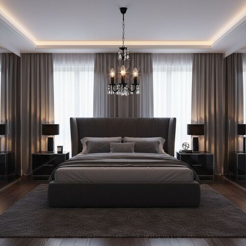 Toolight Crni Luster EBT013-3CP Slike