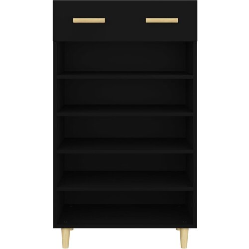  za cipele crni 60 x 35 x 105 cm od konstruiranog drva Slike