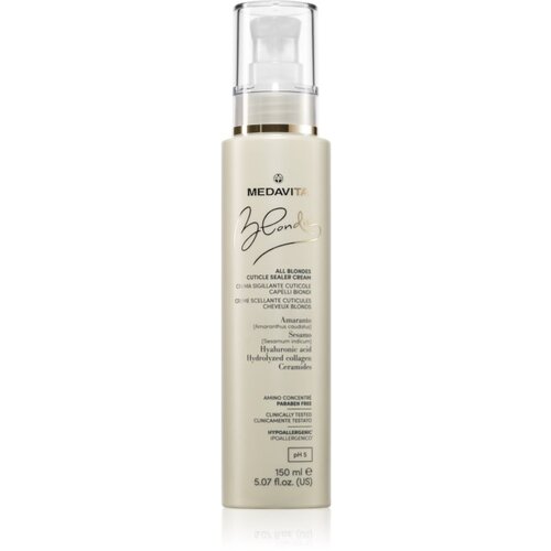 Medavita Blondie All Blondes krema za lase in lasi&amp;scaron;če Cuticle Sealer Cream 150 ml Slike