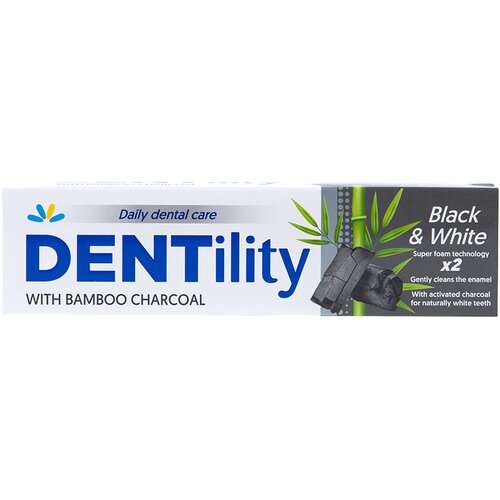 DENTILITY Black&amp;amp;White pasta za zube 100ml Slike