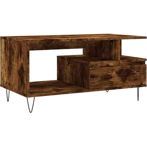  Stolić za kavu boja hrasta 90x49x45 cm konstruirano drvo Slike