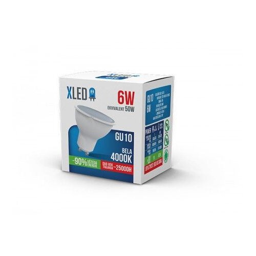 Xled GU10 sijalica 6W 220V bela 4000K 100&deg; GU10 6W Cene