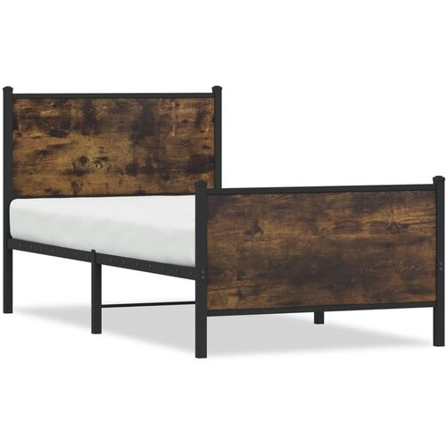 vidaXL Metalni okvir kreveta s uzglavljem i podnožjem 80 x 200 cm Cene
